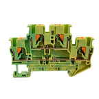 10Pcs PTTB-2.5 Double Level Push-in Din Rail Terminal Block 2 Layer 2.5mm² Plug Cable Electrical Wire Connector PTTB 2.5