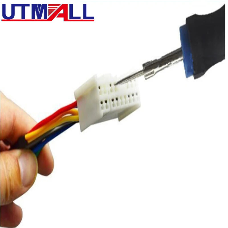 23Pcs Universal Automotive Terminal Release Removal Remover Tool Kit Car Electrical Wiring Crimp Connector Pin Extractor Kit
