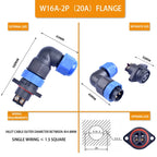 IP68 Waterproof Male Female Electrical Connector LD Series2/3/4/5/6/7/9-Pin Panel-Mount Screw Wire Cable Aviation Plug Connector