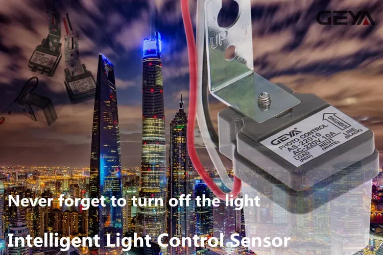 2PCS GEYA Photocell Street Light Switch AC220V 10A Photo Control Photoswitch Sensor Switch Automatic Night ON Day OFF