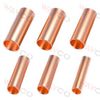 100PCS GT Copper Crimp Terminals Electrical Wire Cable Tubular Connectors Ring Sleeve Ferrules Lugs Have Heat Shrink Tubing