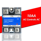 SSR Solid State Relay 10A 25A 40A 60A 80A 100A 120A Single Phase Control Relay DC TO AC DC TO DC AC TO AC