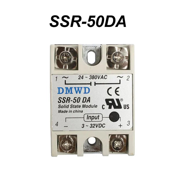 Industrial Solid State Relay SSR DA with Protective Flag SSR-40DA DC control AC Heat sink SSR-10DA SSR-15DA SSR-25DA