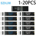 0.91 Inch 128x32 IIC I2C White / Blue OLED LCD Display DIY Module SSD1306 Driver IC DC 3.3V 5V for Arduino