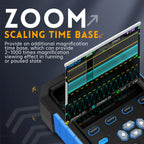 FNIRSI DPOX180H Handheld Digital Phosphor Oscilloscope 180MHz-3DB Analog Bandwidth 500MSPS 2 in 1 Signal Generator XY Mode ZOOM