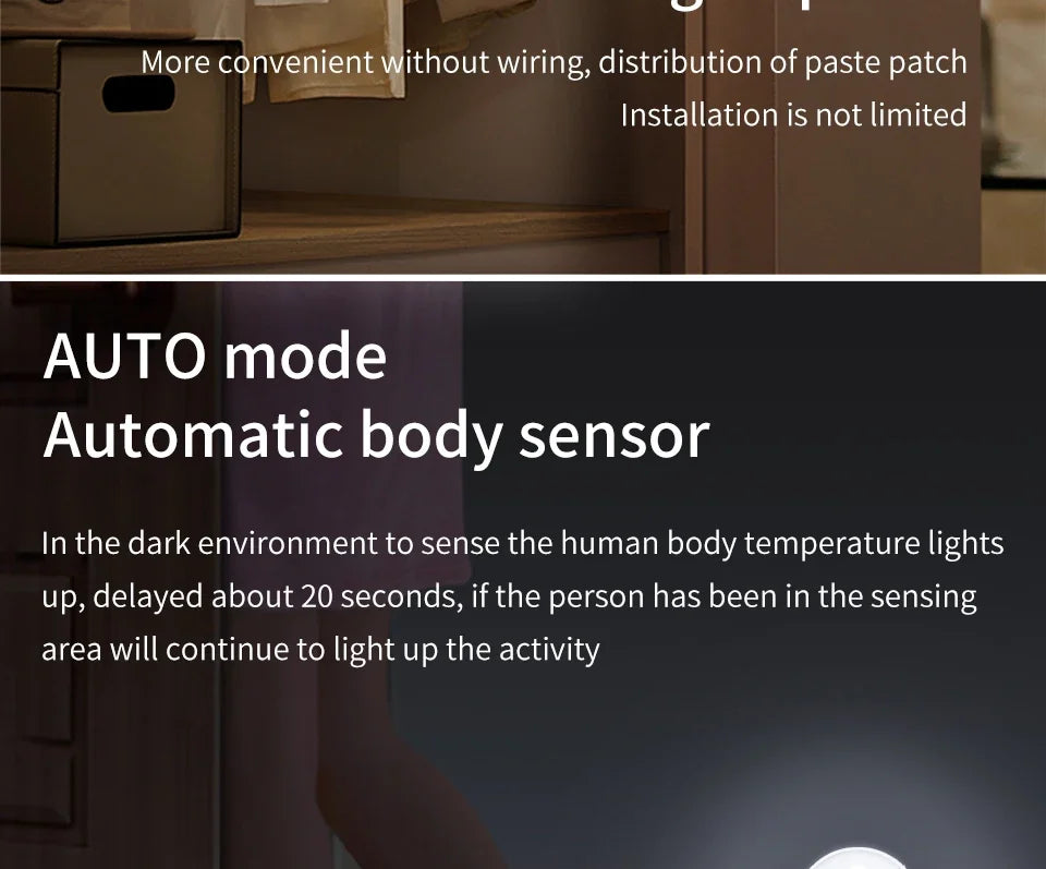 1/2/4pcs Rechargeable Motion Sensor LED Night Light Wall Decoration Bedroom Night Lamp Kitchen Cabinet Lights Child Nightlight