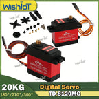 20KG TD-8120MG Digital Servo Motor 180/270/360 Degree Metal Case Servos DIY Toys Power Functions Parts for Car Robot Robotic Arm