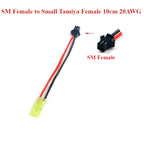 Male/Female Deans SM Plug to Tamiya Connector Conversion Cable 10cm 20AWG Silicon Wire For RC Drone Car Boat Quadcopter Battery