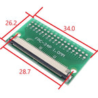 FPC FFC 4 6 8 10 12 15 16 20 24 30 34 40 50 60 Pin Adapter 1.0 MM to 2.54 X 2.54 mm Pitch Through Hole DIP PCB Converter