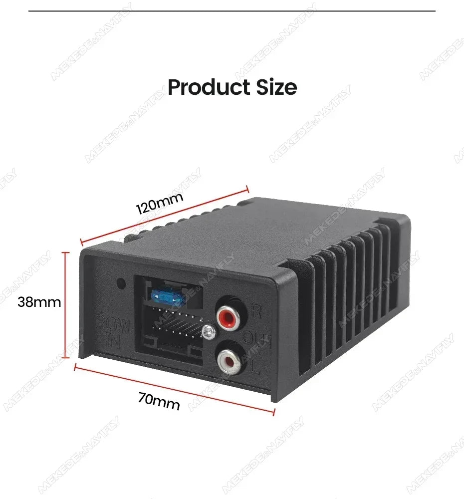 Car Audio DSP Processor 4*39W for Android Radio Stereo Universal Amplifier HIFI Speakers Simple Improve Subwoofer Plug and Play