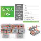 DIY GO Quick Splicing Multiplex Butt Wire Connector Compact Electrical Cable Terminal Block Home Wiring Connectors Junction Box