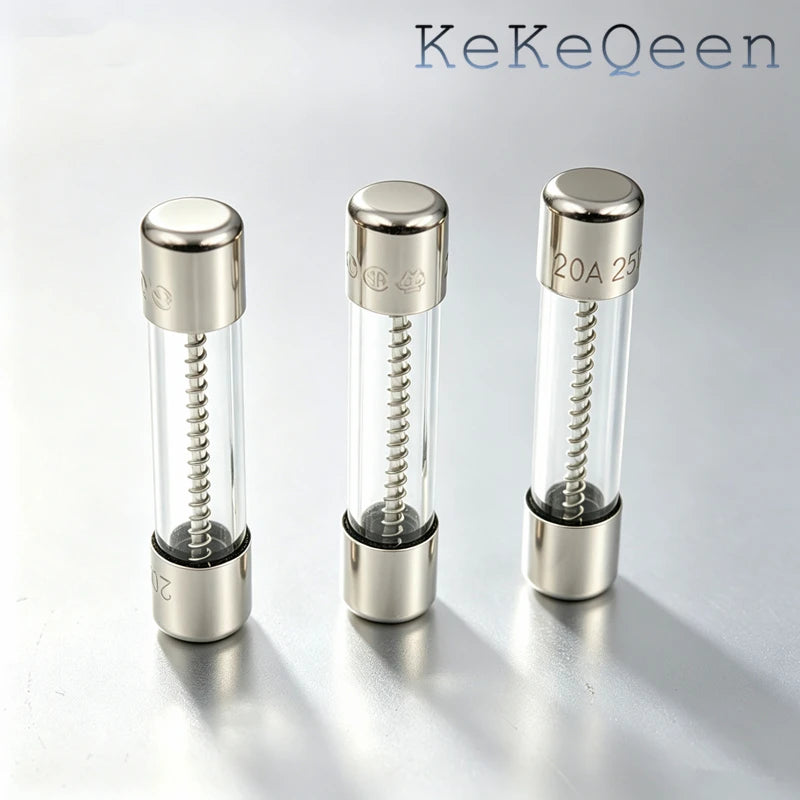 100Pcs/Box 250V 6x30 T0.5A T500MA T1A T2A T3A T4A T5A T6A T8A T10A T15A T20A T30A 6*30mm Slow Glass Fuse Insurance Tube