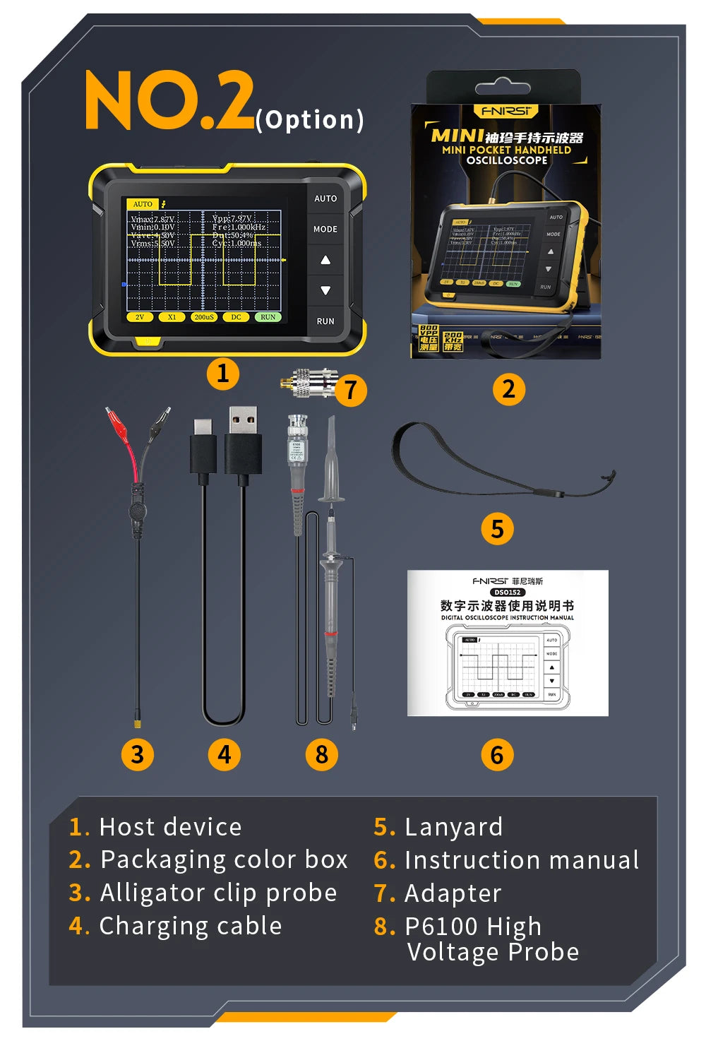 New DSO510 DSO153 DSO152 10MHz Bandwidth 48MS/s Sampling Rate Mini Handheld Electronic Measurement Tools
