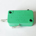 2Pins KW7-0 SPST Microswitch Micro Switches for Microwave Oven Game Machines Electric Cookers 16A 125V/250VAC 1NO Green, 4-Pack