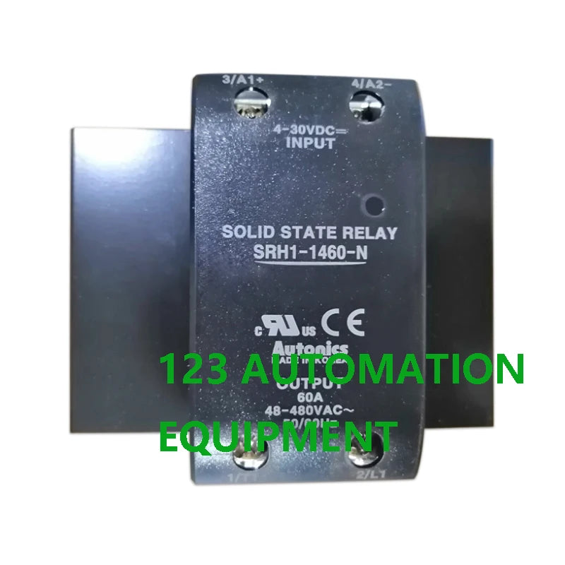 Authentic New Autonics SRH1-1260 1460-N Single-phase Top/Bottom Terminal SSR with Integrated Heatsink Solid State Relay Module