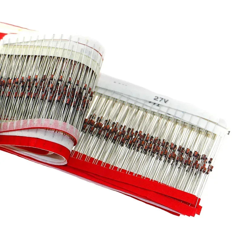 1020pcs 34Value DO-35 1/2W 2V-47V Zener Diode Assorted kit