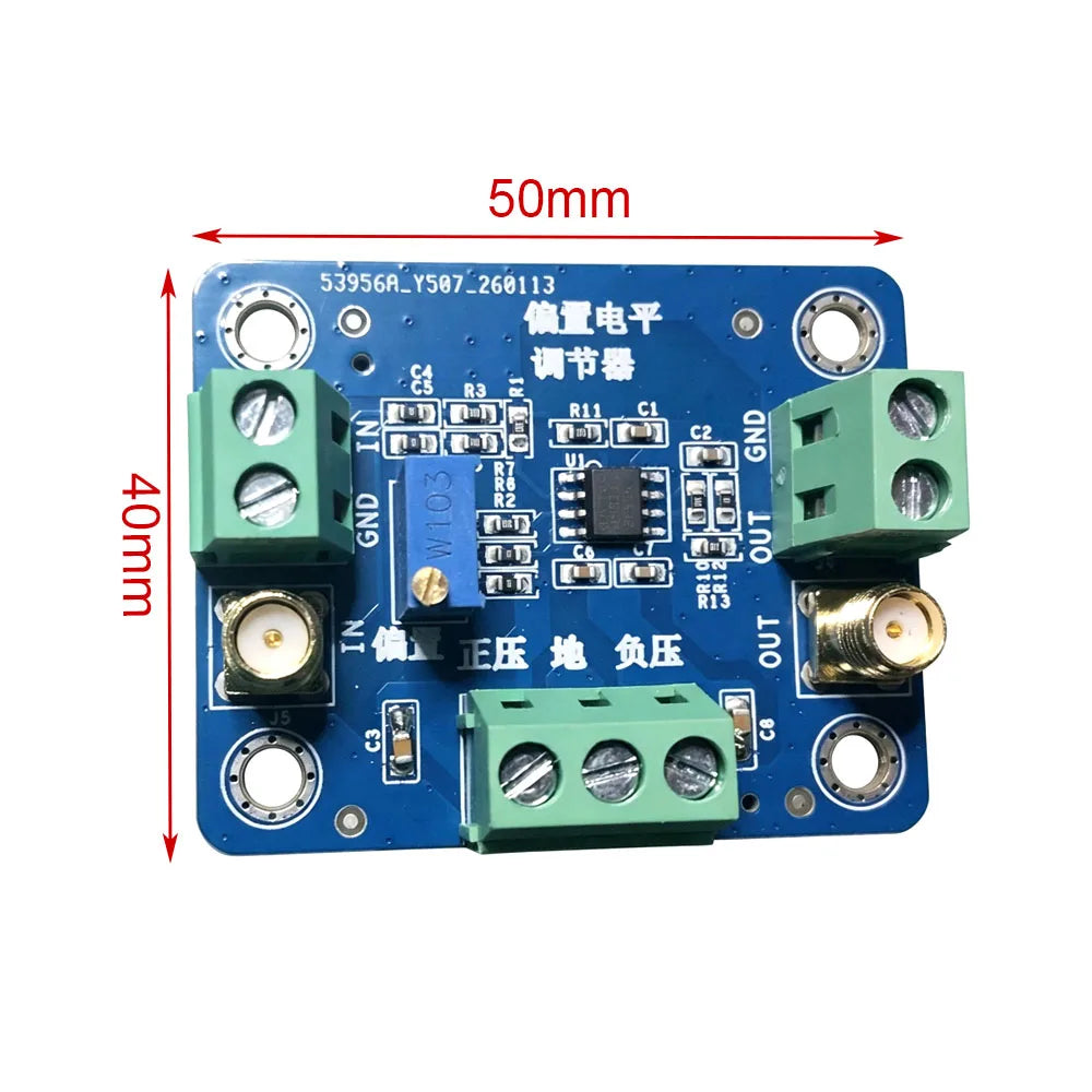 DC Voltage Bias Adjustment Module, Adjustable Offset Level Shifter, Positive/Negative Bipolar Bias Controller