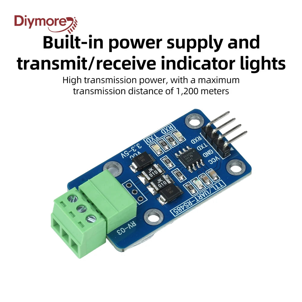 TTL to RS485 Converter Module with 3.3-5V Power Supply Industrial Grade Design for Stable Signal Transmission Signal Conversion