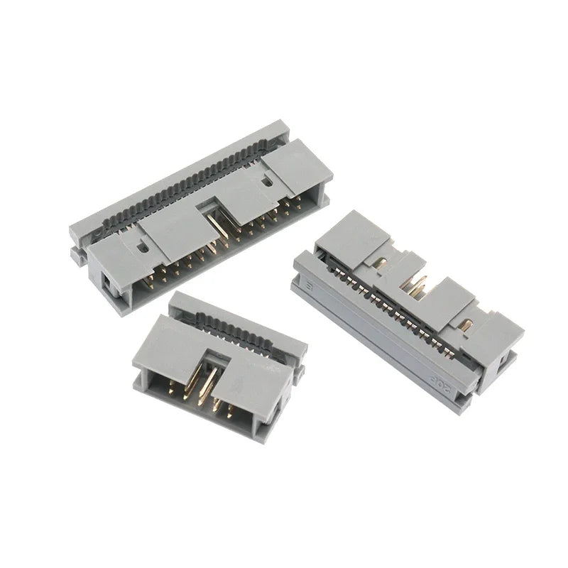 5pcs 2.54MM IDC Type Box Header Male Headers 10/14/16/18/20/30/34/40/50 PIN Connector for 1.27mm Pitch Flat Cable