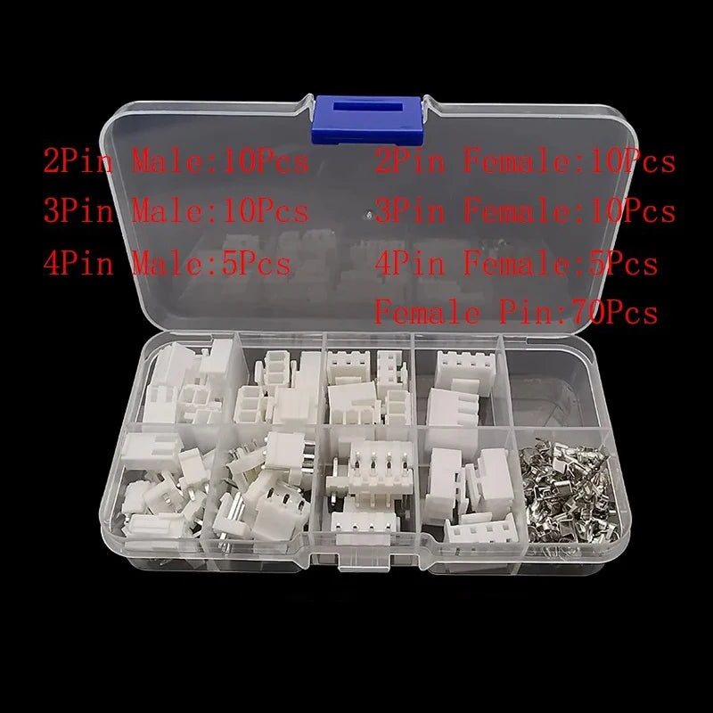 1Pcs SH1.0 / JST 1.25 / PH2.0 / XH2.54 / VH3.96 Male and Female Housing Pin Header Crimp Terminal Adapter JST Connector Kit