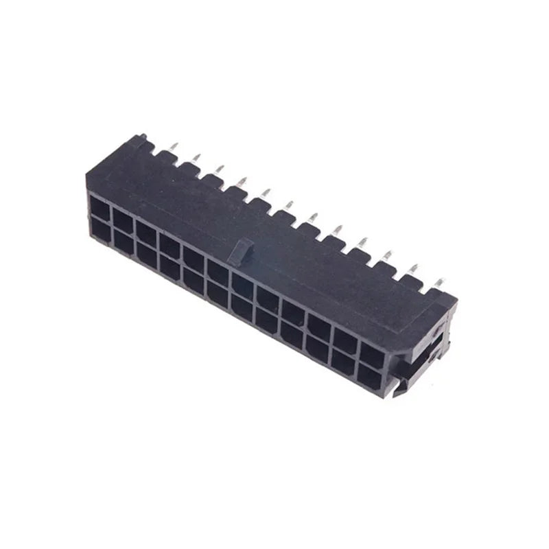 10pcs 3.0mm Wafer Micro-Fit 3.0 Connector PCB Male Header Straight 2 4 6 8 10 12 14 16 18 20 22 24 Pin Board Solder 43045
