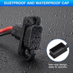 Gadpow 30CM 12AWG SAE Cable Connector Car Battery Expansion Bidding Embedded Plug Socket for Solar Generator Battery Charger