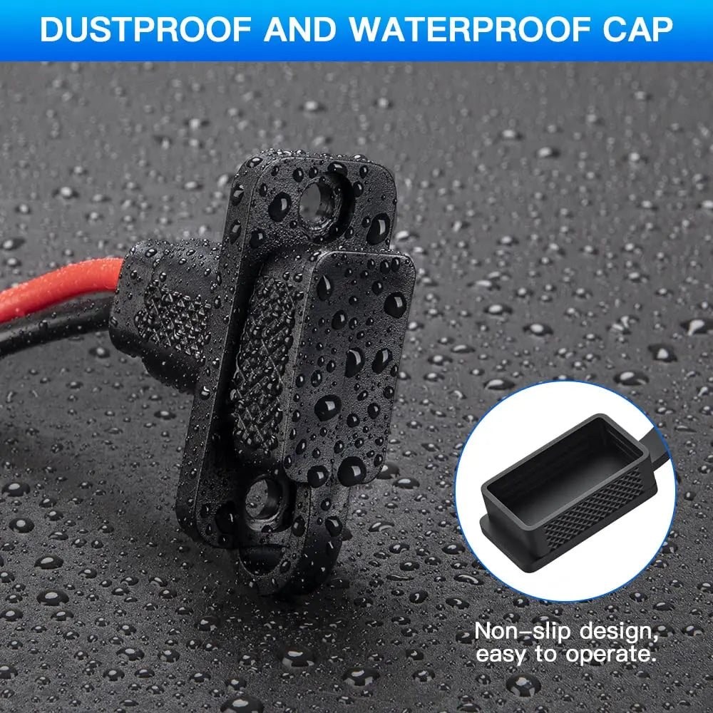 Gadpow 30CM 12AWG SAE Cable Connector Car Battery Expansion Bidding Embedded Plug Socket for Solar Generator Battery Charger