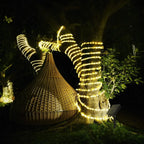 Outdoor Solar Tube Rope Led Light Garden Christmas Decoration Fairy String Light 32m/22M/12M/7M Outdoor Wedding Party Led Lamp