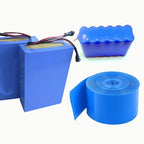 2m/pack 18650 Lipo Battery PVC Heat Shrink Tube Pack 25mm ~ 300mm Width Insulated Film Wrap Lithium Case Cable Sleeve Blue