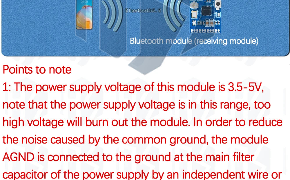 Bluetooth module 5.3 Audio transmitter module Stereo GFSK transceiver Earphone board Wireless speaker KCX_ BT_ EMITTER 5