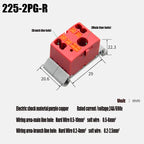 1PC 225 Series Fixed Modular Wire Connectors Compact Splicing Lighting Push-in Multi Link Terminal Block 1 In Multiple Out