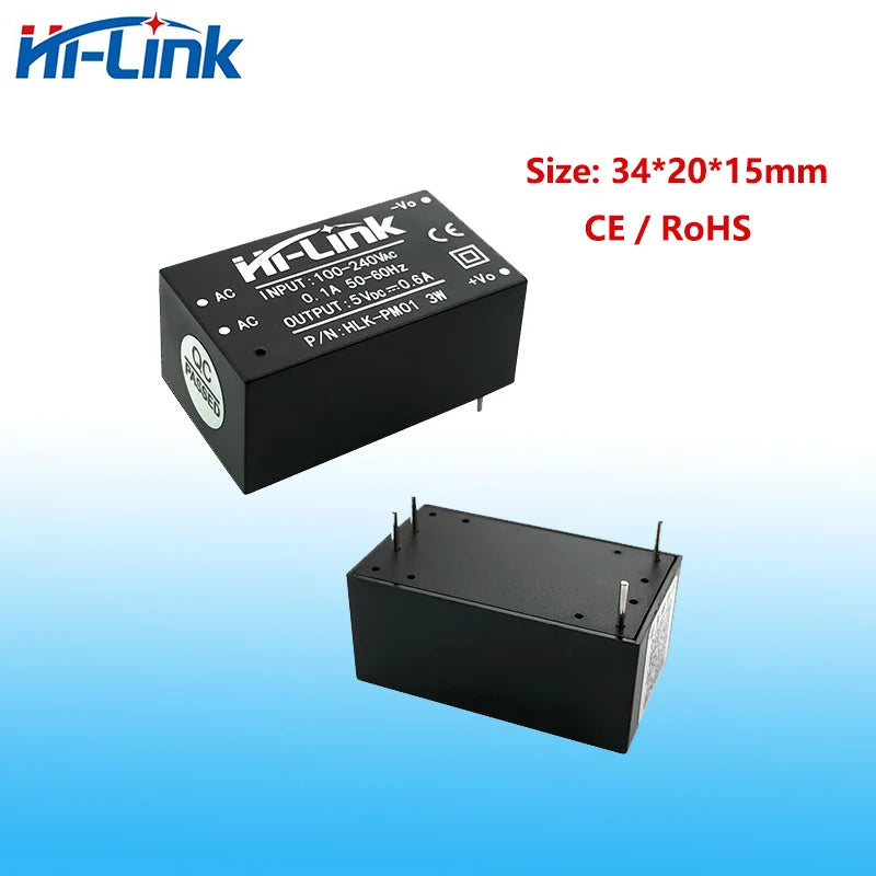 Hilink 3W 5W 10W 220V 240V 5V 12V 24V AC DC Converter HLK-PM01 NewOriginal Power Supply Module PM12 3M05B 3M05C 3M12C 5M05 10M05