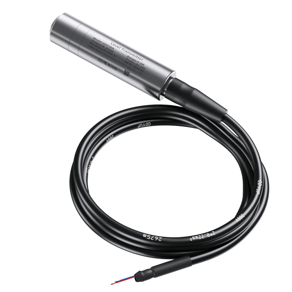 QDY30A Hydrostatic Water Pressure Level Sensor Probe 4-20mA 0-3.3V Signal Output Liquid Level Transmitter