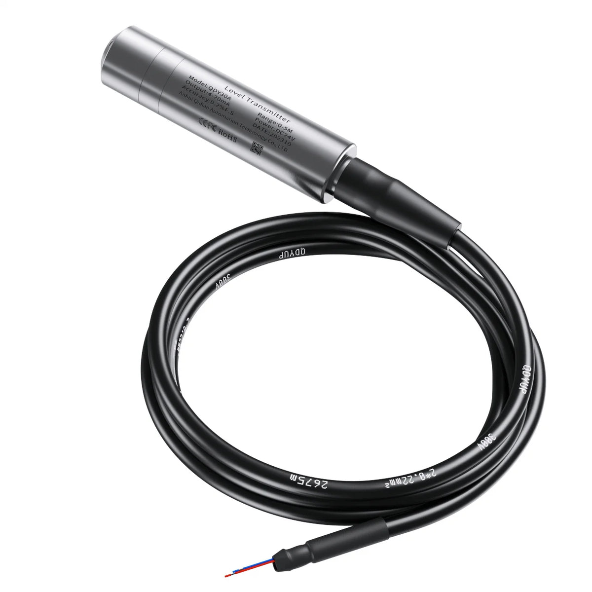 QDY30A Hydrostatic Water Pressure Level Sensor Probe 4-20mA 0-3.3V Signal Output Liquid Level Transmitter