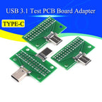 Javino Type-C Male to Female USB 3.1 Test PCB Board Adapter Type C 24P 2.54mm Connector Socket For Data Line Wire Cable Transfer