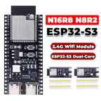 ESP32 S3 N16R8 N8R2 Dual Type-C Development Board with Expansion Adapter Kit 2.4G Wifi BT Module ESP32-S3-WROOM1 44Pin Type-C