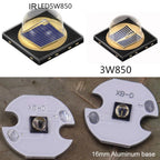 5W IR 850nm 940nm 3W LED Emitter Infrared SFH 4715AS SFH4727AS Black Series with 16mm 20mm Aluminum Plate PCB Board