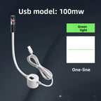 USB Red/Green Laser Positioning Light Infrared Working Lamp Cutting with Magnetic Base DC5V Line/Cross/dot Sewing Machine Supply