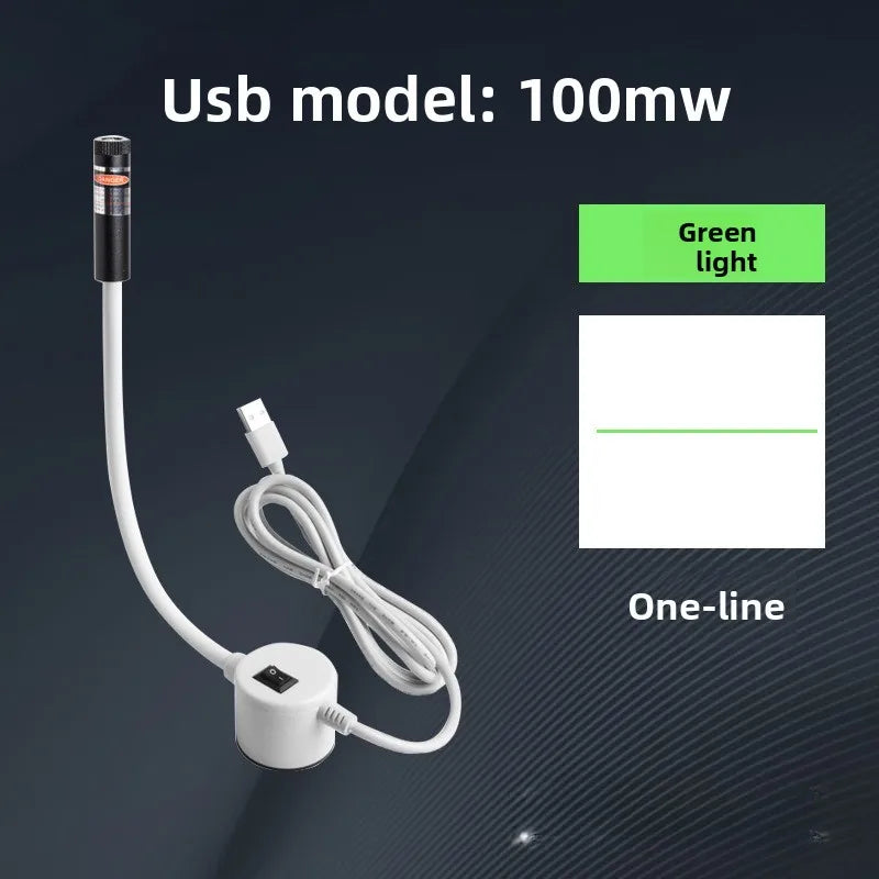 USB Red/Green Laser Positioning Light Infrared Working Lamp Cutting with Magnetic Base DC5V Line/Cross/dot Sewing Machine Supply