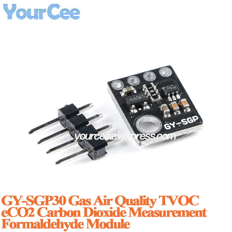 10pcs/1pc SGP30 SGP40 SGP41 Gas Air Quality Sensor Module TVOC ECO2 Carbon Dioxide Measurement Formaldehyde Air Detector