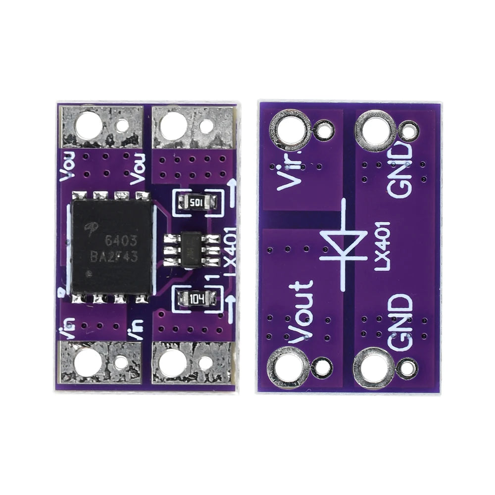 3V-26V 10A Ideal Diode Module Solar Charging Backflow Prevention Low Internal Resistance Analog Rectifier