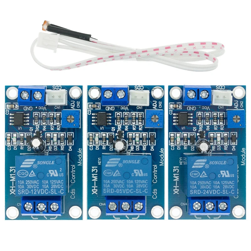 XH-M131 DC 5V 12V 24V 10A Light Control Switch Photoresistor Relay Module Detection Sensor brightness Automatic Control YANXD