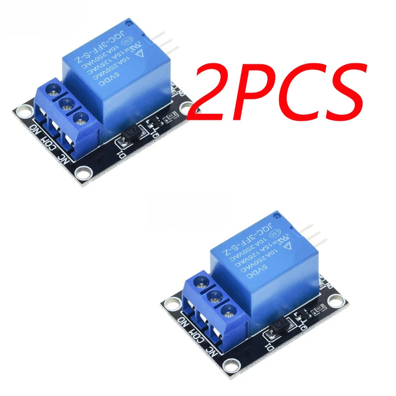 1/2/5/10 PCS 5V 1 Channel Relay Module With Optocoupler KY-019 SRD-05VDC-SL-C with NO/NC Contact For Ardu+ino Appliance Control