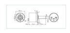 P3022-V1-CW360 5VDC  Rotary Hall Angle Sensor 0-360 Degree Full Circle Magnetism 0-5 output NEW