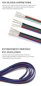 1~50m LED Cable Electrical Wire 2/3/4/5/6pin LED Extension Cables For RGB RGBW RGBWW SMD WS2812B LED Strip Light JST Connector