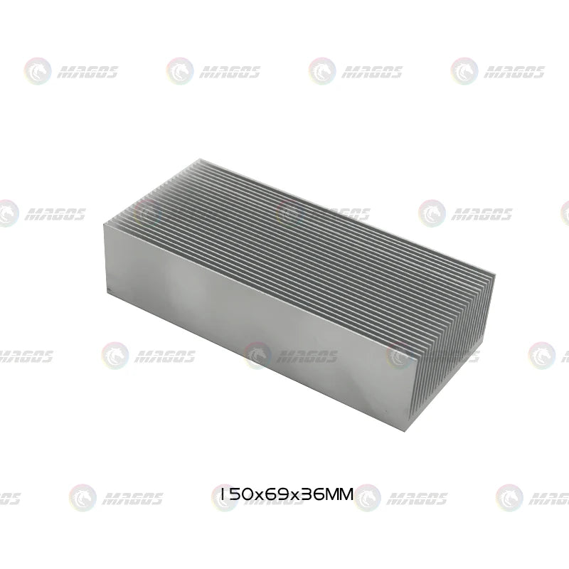 Electronic Radiator Aluminum Dense Teeth Heatsink Extruded Heat Sink Computer Water Cooling System 100/120/150/200/300x69x36MM