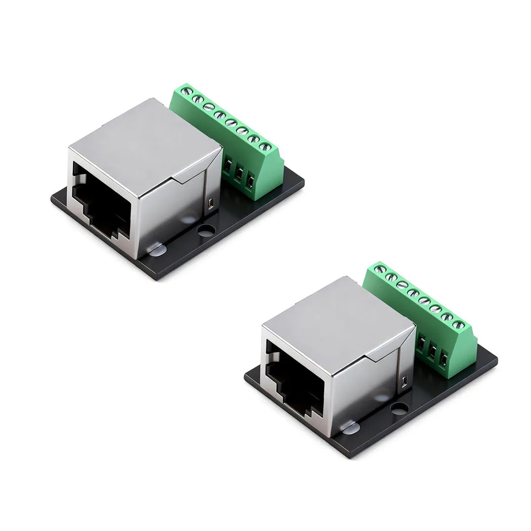 RJ45 Breakout Board, Ethernet Single Female Connector Breakout Board, Female Connector Breakouts Board, 2.54mm Pitch