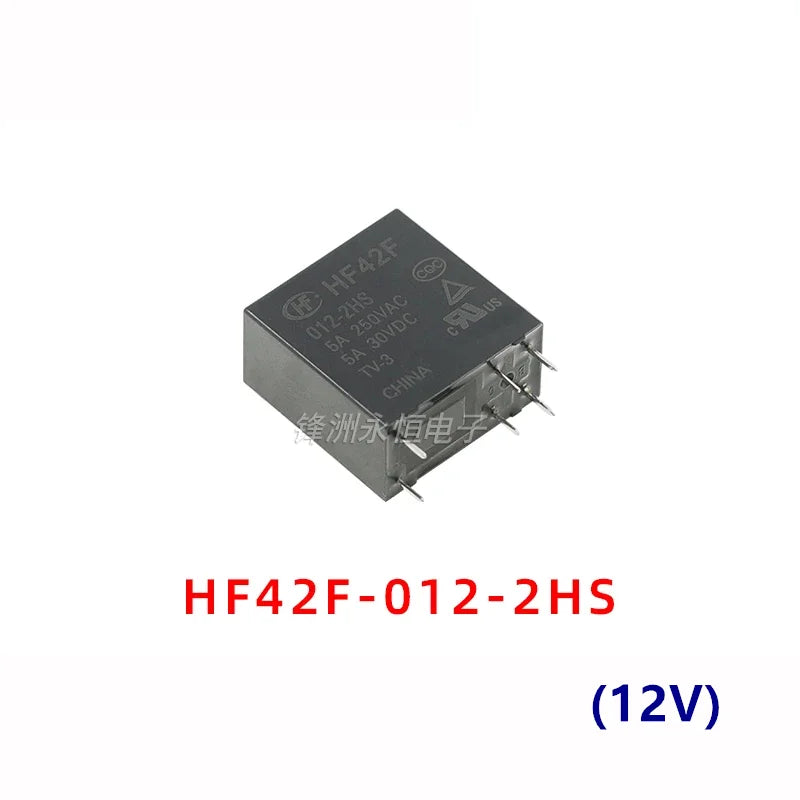 5Pcs HONGFA Relay HF42F-005-2HS HF42F-012-2HS HF42F-024-2HS 6Pin 5A Compatible FTR-F4AK024T F4AK012T 5V 12V 24V Power Relay