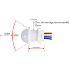 110v 220v Home Indoor Outdoor Infrared Light Motion Sensor Time Delay Home Lighting PIR Switch LED Sensitive Night Lamp