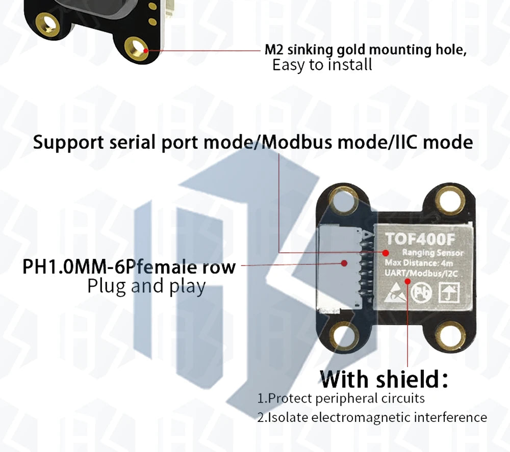 ‌VL6180/VL53L0X/VL53L1X Time-of-Flight (ToF) Laser Distance Sensor – High-Precision Ranging Module (50cm/2m/4m) with MCU